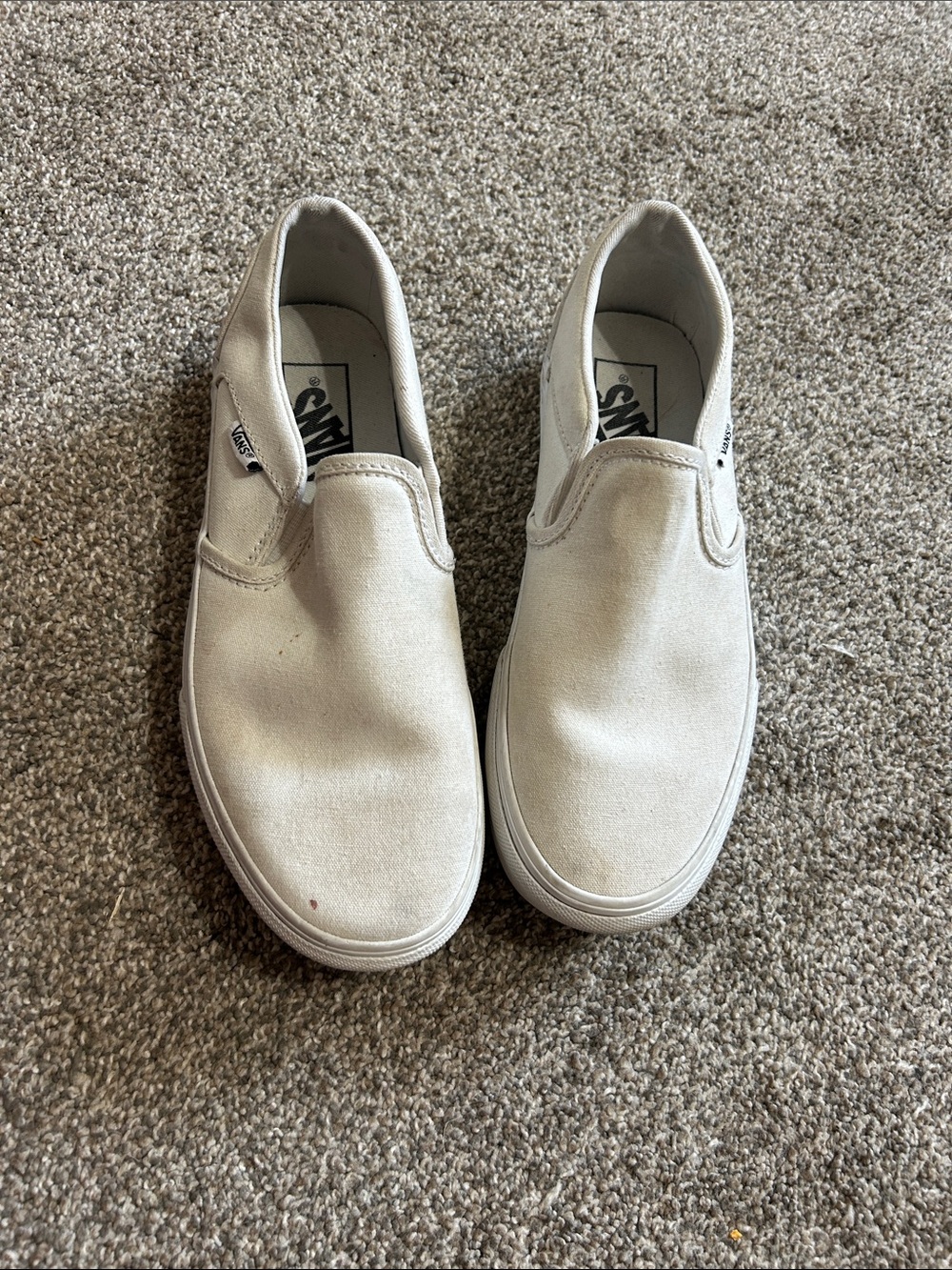 Vans Slip-On Canvas Loafers — White